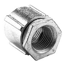 Bridgeport 1123 3-Piece Non-Insulated Conduit Coupling, 1 in, For Use With IMC and Rigid Conduit, Steel, Zinc Plated