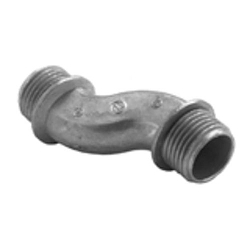 Bridgeport 1522-DC Offset Conduit Nipple, 1 in, For Use With Rigid and IMC Conduit, Die Cast Zinc, Ball Burnished/Mirror Smooth