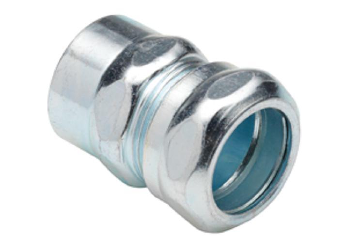 Bridgeport 292-MS Concretetight Conduit Combination Coupling, 1 in, For Use With IMC/EMT/Rigid Conduit, Steel, Ball Burnished