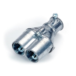 Bridgeport Mighty-Merge® 4156-DC Combination Coupling, 1/2 in, 3/8 in, For Use With Transition Fitting, EMT/Flexible Metal Conduit, Armored and Metal Clad Cable, Die Cast Zinc