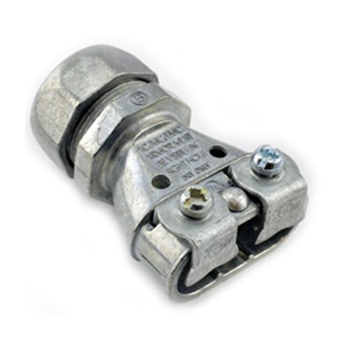 Bridgeport Mighty-Merge® 5157-DC Combination Coupling, 3/4 in, 3/8 in, For Use With Transition Fitting, EMT/Flexible Metal Conduit, Armored and Metal Clad Cable, Zinc Alloy