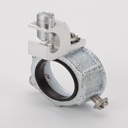 Bridgeport TL-38840 Threadless Ground Bushing, 3 in Trade, 250 kcmil Wire Min, 6 AWG Wire Max, 4 in Dia, Malleable Iron