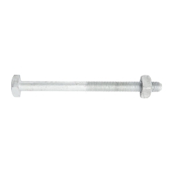 Burndy DURIUM™ 25X150HEBBOX Fully Threaded Bolt, 1/4-20, 1-1/2 in L Under Head, Silicon Bronze
