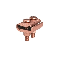 Burndy GL2929 GL Series Mechanical Grounding Connector, 2/0 AWG to 250 kcmil Conductor, 1/4 in THK Bar, Copper Alloy