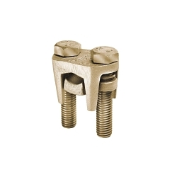 Burndy OKLIP™ KVS31 2-Piece Compact High Strength Mechanical Grounding Connector, 8/19 AWG to 500 kcmil, 8/7 AWG to 500 kcmil Conductor, Copper Alloy