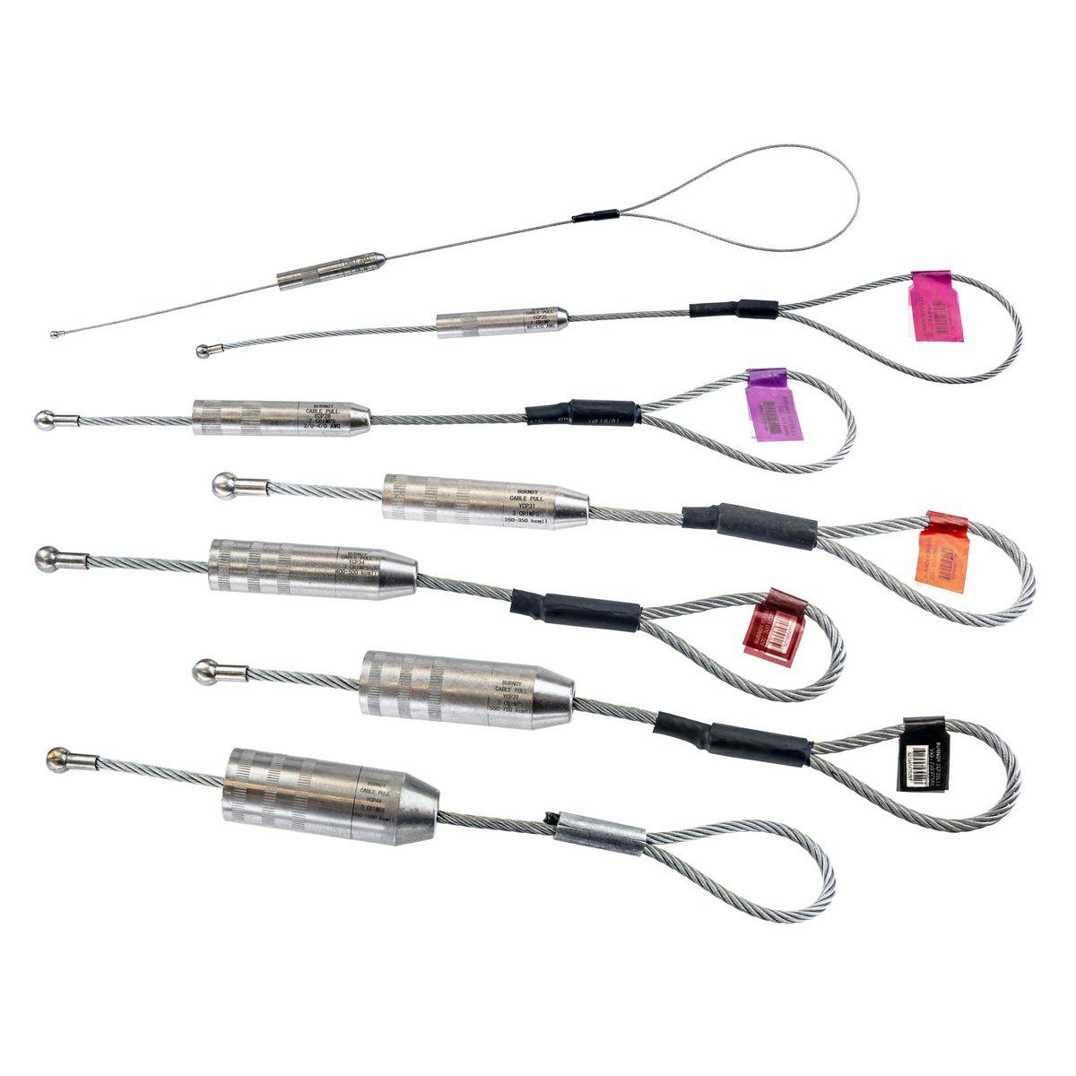 Burndy YCP25L41CTN Compression Cable Pulling Grip, 1/0 to 4 AWG Cable, 41 in L Mesh, Steel