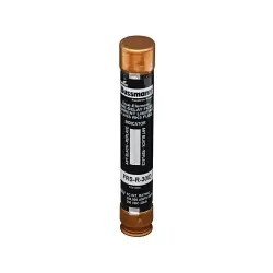 Bussmann Fusetron™ FRS-R-30ID Current Limiting Time Delay Fuse, 30 A, 600 V AC/300 V DC, 200/20 kAIC Interrupt, RK5 Class, Cylindrical Body