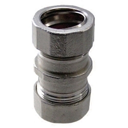 Calbrite S20500CC00 Compression Union, 1/2 in, 316 Stainless Steel, Polished/Silver