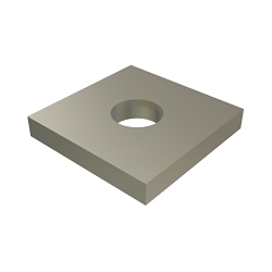 Calbrite S60500SW00 Square Washer, 1/2 in Nominal, Stainless Steel, Polished