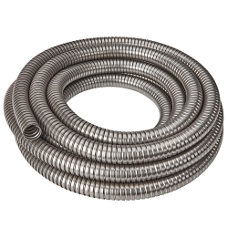Calbrite S61200CTFX Bare Flexible Conduit, 1-1/4 in Trade, 1.33 in ID x 1.5 in OD, 25 ft L, 316 Stainless Steel