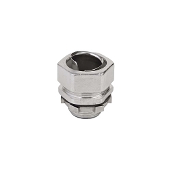 Calbrite S62000FCS0 Flexible Straight Conduit Connector, 2 in Trade, For Use With Flexible Rigid Conduit, 316 Stainless Steel, #4 Polished