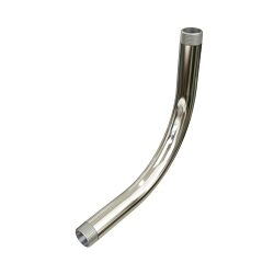 Calbrite S62090EL00 Threaded End Conduit Elbow, 2 in Trade, 90 deg, 316 Stainless Steel, #4 Polished