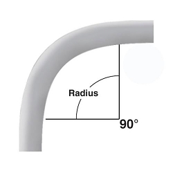 CANTEX 5133864 Plain End Conduit Elbow, 1 in Trade, 90 deg, PVC