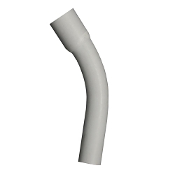 CANTEX 5233768 Bell End Conduit Elbow, 2 in Trade, 45 deg, PVC