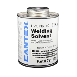 CANTEX 7211302 #10 Low VOC Conduit Primer, 1 pt Can, Thin Liquid Form, Purple, 0.924