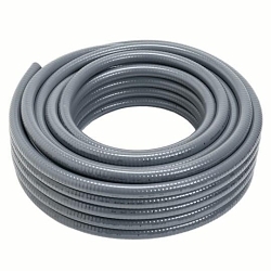 Carlon 15005BK-100 Non-Metallic Liquid Tight Conduit, 1/2 in Trade, 20.8 mm ID x 26.7 mm OD, 100 ft L, PVC