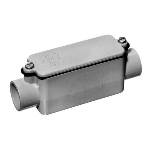 Carlon E987D Type-C Conduit Body, 1/2 in Hub, 4 cu-in Capacity, PVC