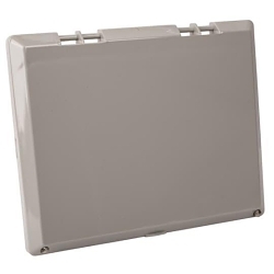 Carlon Circuit Safe® NH108L Hidden Hinged Non-Metallic Enclosure Cover, 10 in L x 8 in W x 5 in D, For Use With Circuit Safe® NEMA Enclosure, Polycarbonate