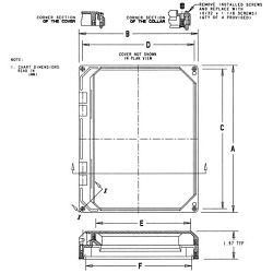 Carlon NI88W NI Series Hinged Window Kit, 8 in H x 8 in W, 8.44 in H x 8.43 in W, For Use With Circuit Safe® Enclosure, Polycarbonate, Natural