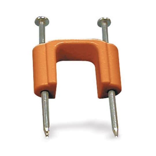 Carlon SC12CC Low Voltage Cable Clip With Pre-Installed Nail, 1/2 in, For Use With Riser-Gard™ Flexible Raceway, Conduit and Fitting, Plastic