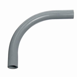 Carlon UA9AL SCH 40 Plain End Standard Radius Conduit Elbow, 3 in Trade, 90 deg, PVC