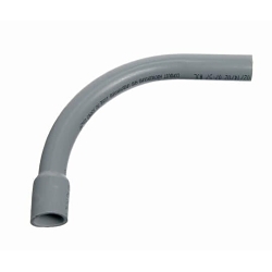 Carlon UA9CHB SCH 40 Bell End Special Radius Conduit Elbow, 1-1/2 in Trade, 90 deg, PVC