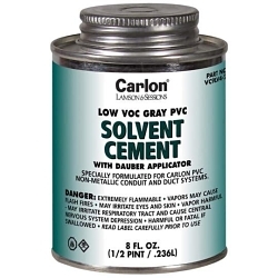 Carlon VC9LV2 Medium Conduit Cement, 32 oz Can, Liquid Form, Gray, 0.93