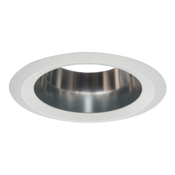 Halo 6106SC 6106 Light Fixture Reflector, 5-7/16 in Dia Inside x 7-3/4 in Dia Outside, Incandescent Lamp, For Use With 6100 and 6200 6 in Trim, Metal