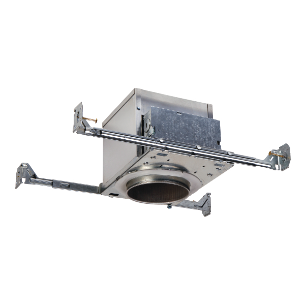 Halo E4ICATSB E4 Series New Construction Recessed Lighting Housing, Incandescent Lamp, Insulated Insulation, 120 V AC, 4-1/2 in Ceiling Opening, Die Cast Aluminum Housing