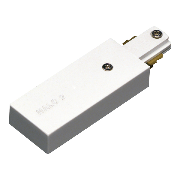 Halo Power-Trac™ L941P Live End Connector, 2 Circuits, 5.201 in L x 4.301 in W, Polycarbonate