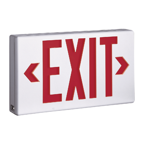 Sure-Lites LPX7 Self-Powered Universal Face Emergency Exit Lamp, LED Lamp, 1 W Fixture, 120/277 V AC, EXIT Legend