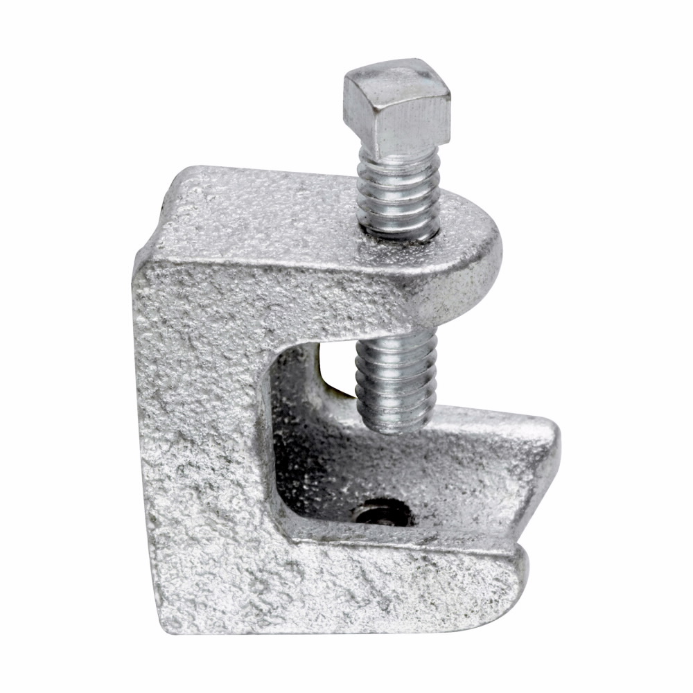 EATON Crouse-Hinds 528 Insulator Support Beam Clamp, 3/4 in Conduit, 230 lb Load, Malleable Iron, Zinc Plated