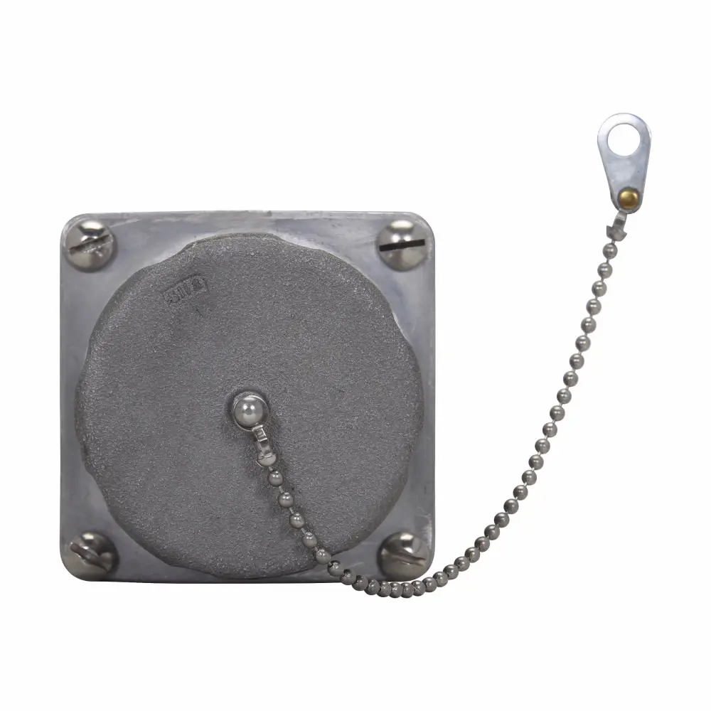 EATON Crouse-Hinds Arktite® AR348 Heavy Duty Watertight Receptacle Housing, 600 VAC/250 VDC, 30 A, 4 Poles, 3 Wires, Copper-Free Aluminum
