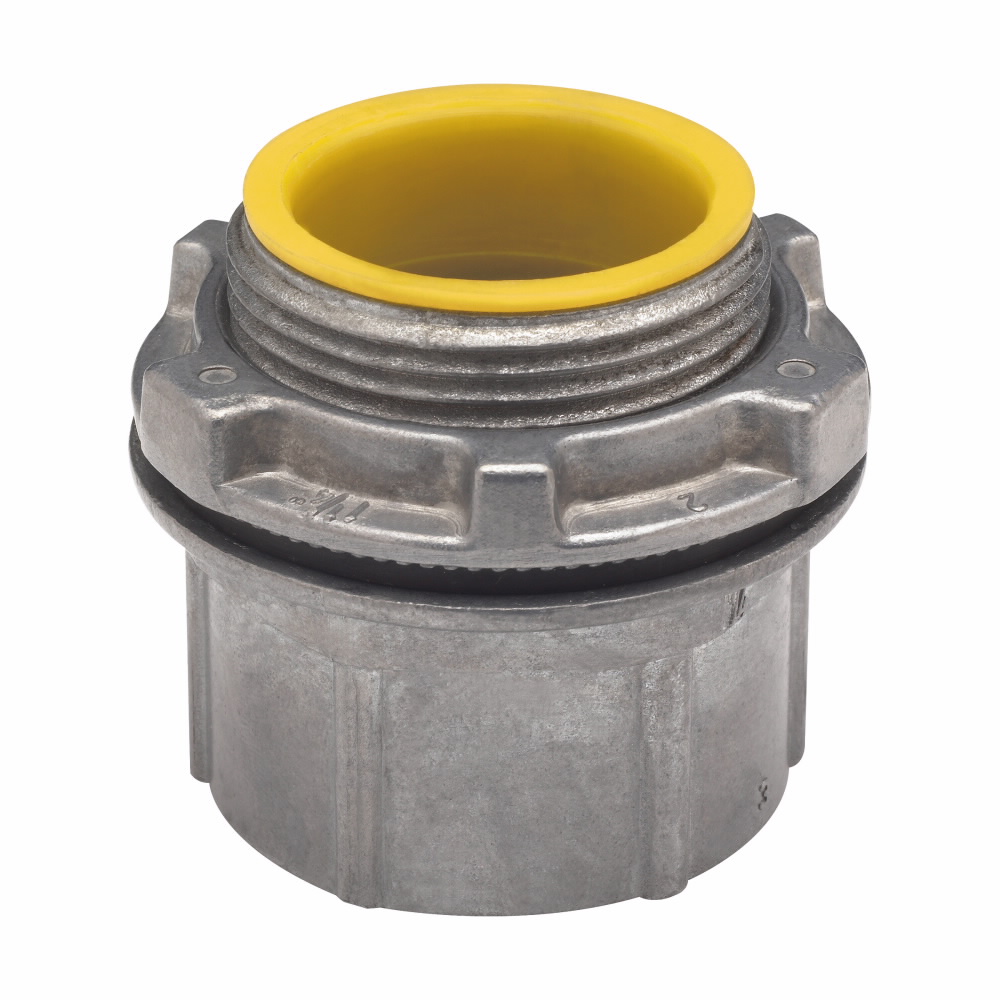 EATON Crouse-Hinds CHB10 Conduit Hub, 4 in, For Use With Rigid/IMC Conduit, Zamek-2/3 Zinc, Natural