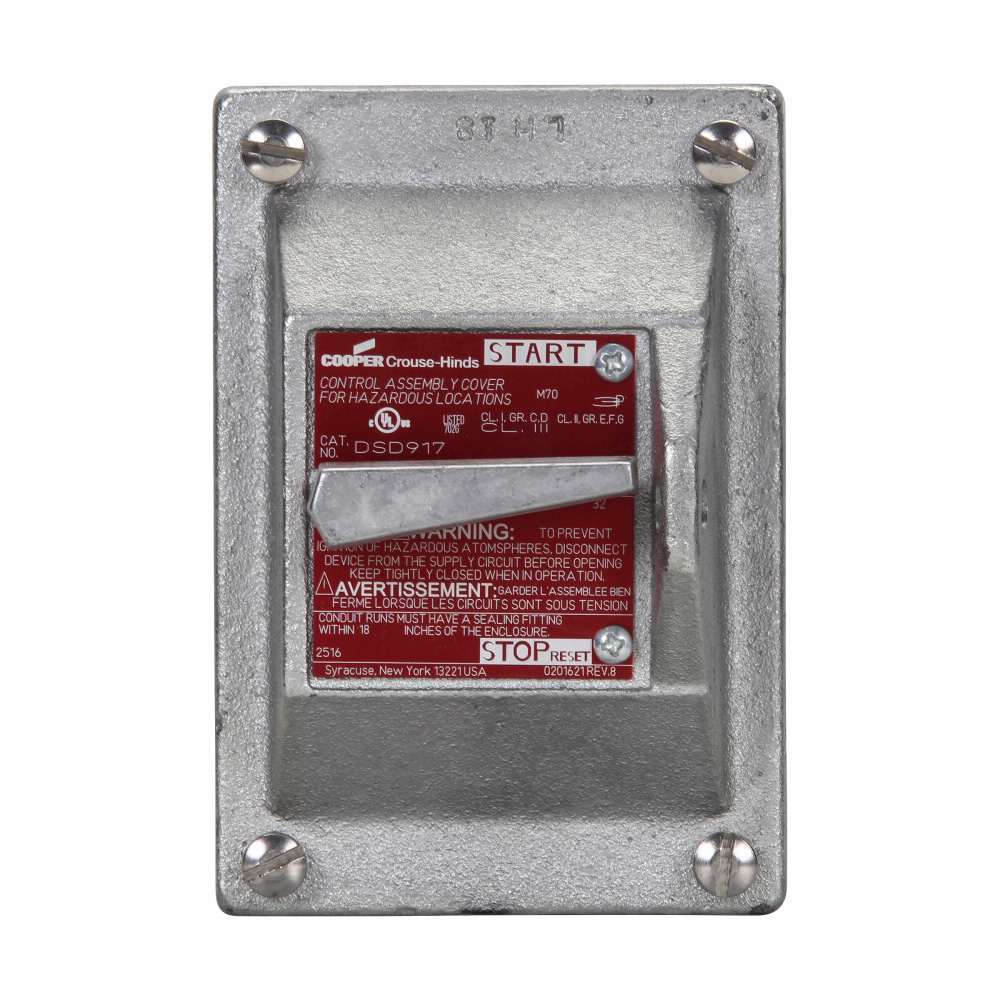 Eaton Crouse-Hinds series Crouse-Hinds DS415A DS Series Switch Cover, Feraloy® Iron Alloy