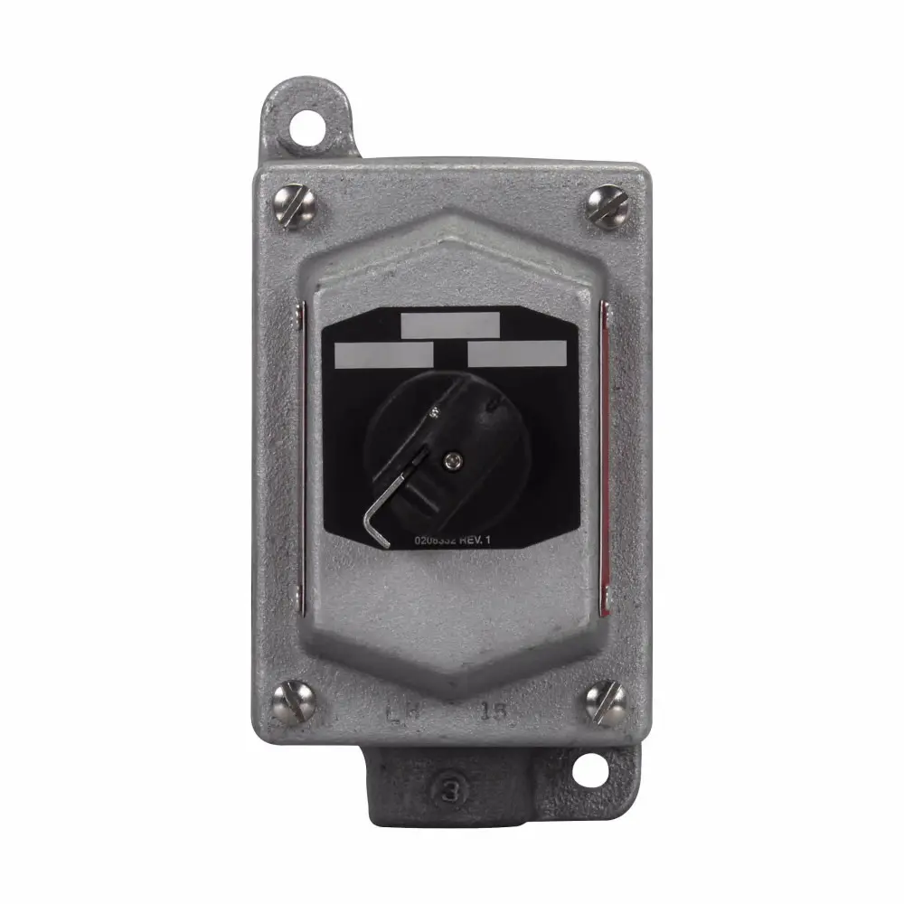 EATON Crouse-Hinds FlexStation™ EDS31274 1-Gang Dead End Factory Sealed Heavy Duty Selector Switch Control Station, 600 VAC, 10 A, 8NO-4NC Contact, 3/7B/7C/7D/9E/9F/9G NEMA Rating