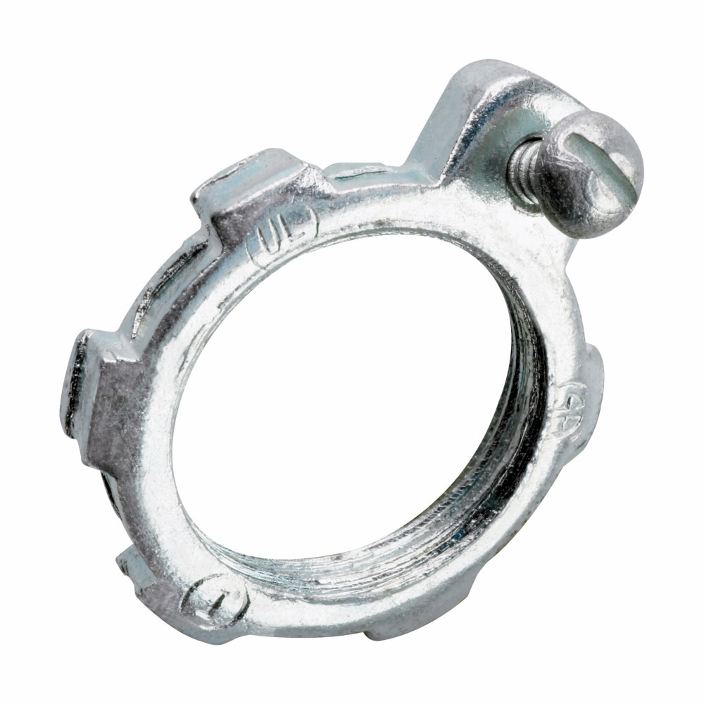 EATON Crouse-Hinds GL 20 Bonding Locknut, 4 in, Steel