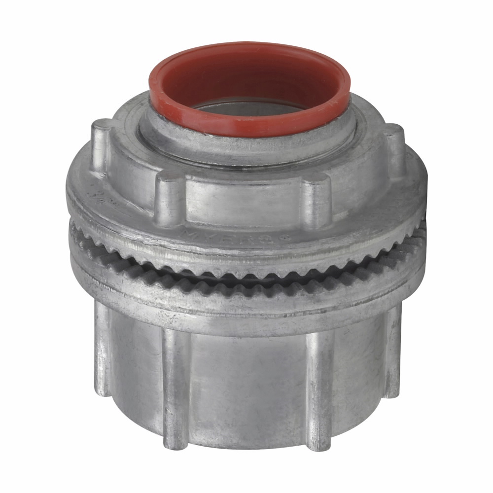 Eaton Crouse-Hinds series EATON Crouse-Hinds Myers™ Scru-Tite® ST 7 Basic Vibration Proof Threaded Conduit Hub, 2-1/2 in, For Use With Rigid/IMC Conduit, Zinc, Polished Nickel/Polished Chrome