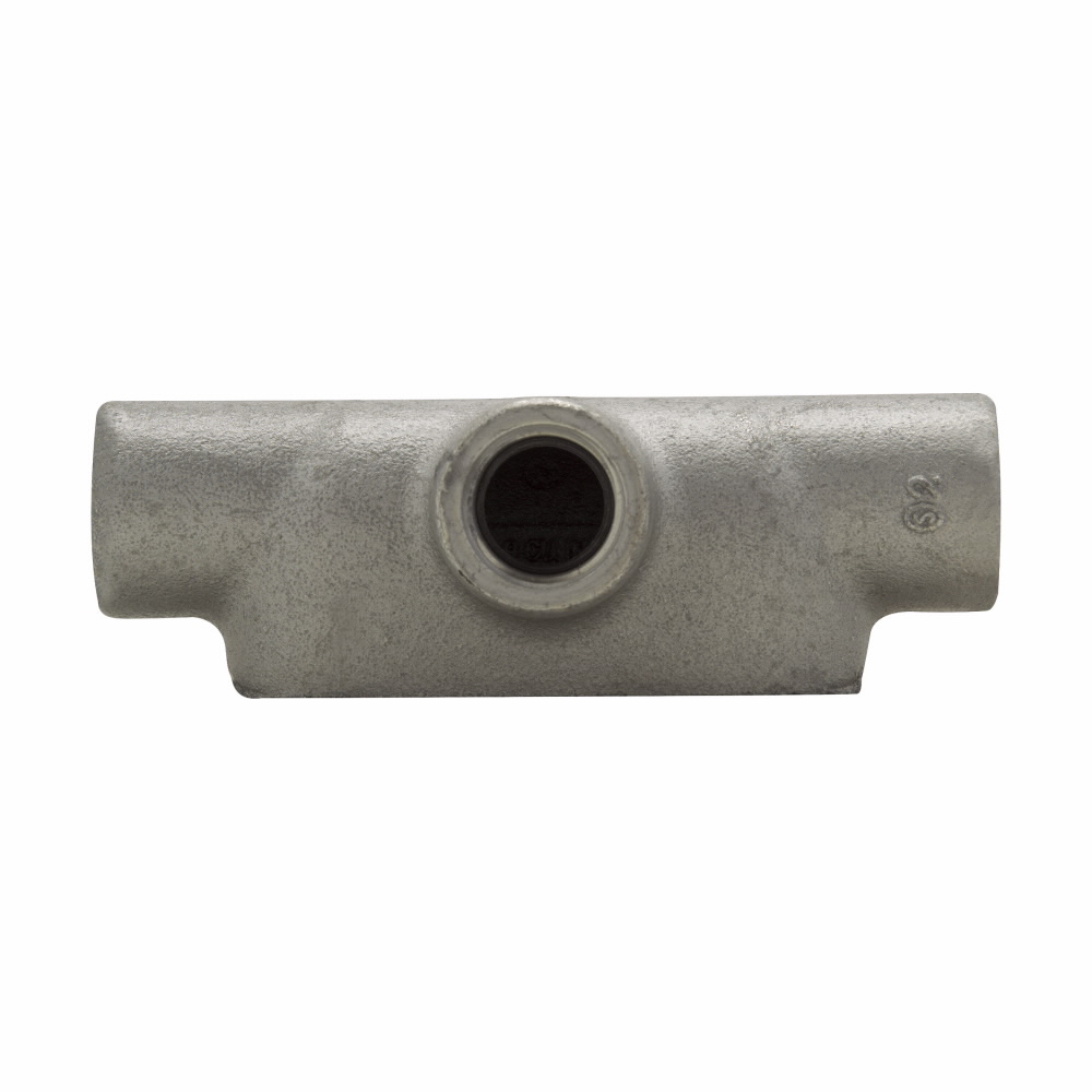 Eaton Crouse-Hinds Condulet® T87 SA Type T Conduit Outlet Body, 3 in Hub, 7 Form, Copper-Free Aluminum, Aluminum Acrylic Painted/Electro-Galvanized