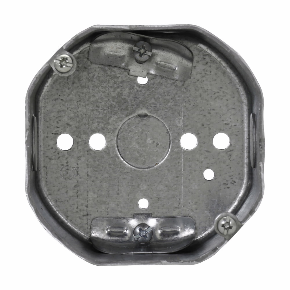 Eaton Crouse-Hinds Thepitt® TP316 Drawn Octagon Outlet Box, Steel, 21.5 cu-in Capacity, 1 Knockout, 4 in W x 1-1/8 in D x 4 in H