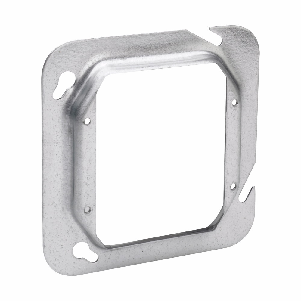 Eaton Crouse-Hinds Thepitt® TP589 2-Device Raised Surface Tile Wall Cover, 4-11/16 in Dia, 4.688 in L x 4.688 in W x 4-11/16 in D, Steel