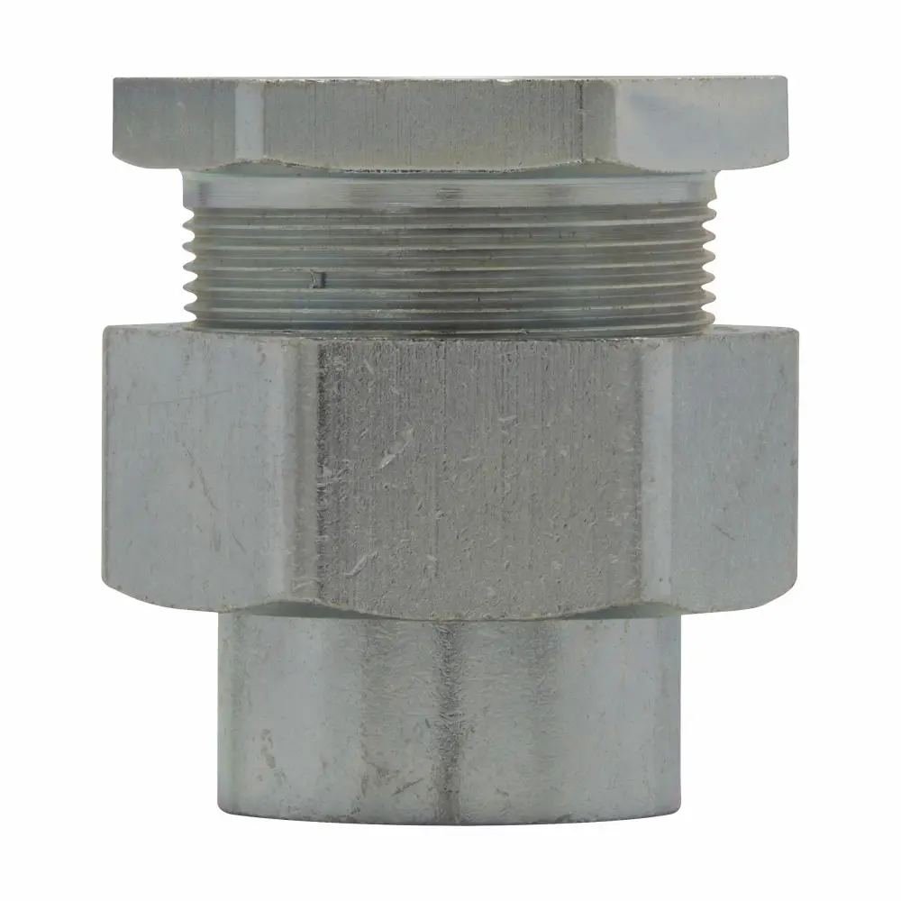 EATON Crouse-Hinds UNF1005 Dust-Ignitionproof FNPT Conduit Union, 4 in, Feraloy® Iron Alloy, Electro-Galvanized