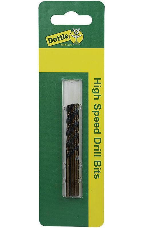 Dottie HS10C Heavy Duty Jobber Drill Bit, 5/32 in Drill - Fraction, 0.1562 in Drill - Decimal Inch, 135 deg Point, HSS, Oxide Treated