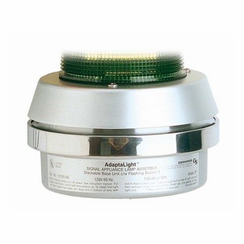 Edwards Signaling StackLight™ 101BS-G1 Stack Light Base With Base Mounted Pulsating Horn, 24 V DC, 6 in Dia x 3-1/2 in H, For Use With 101 Series Stack Light, UL 1638, cUL Listed
