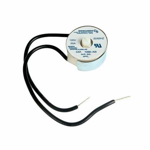 Edwards Signaling 1066-N5 Economical High Voltage Vibrating Buzzer, 120 V AC, 0.05 A, 84/74 dB Sound, Surface Mount, White