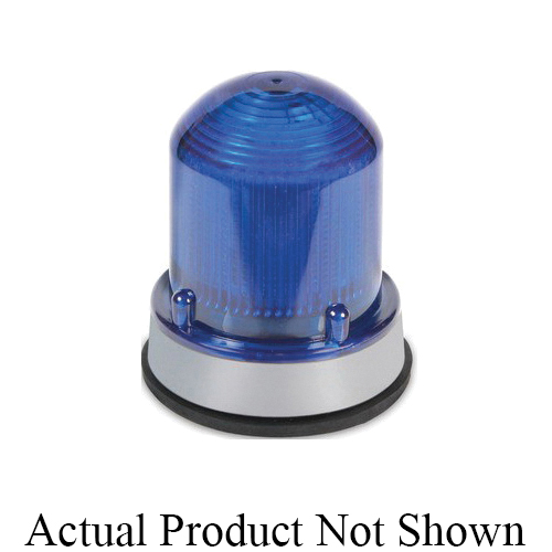 Edwards Signaling XTRA-BRITE™ 125XBRMB24DB Multi-Mode Beacon, 24 V DC, LED Lamp, 3-1/4 in Dia, Panel Mount, Blue