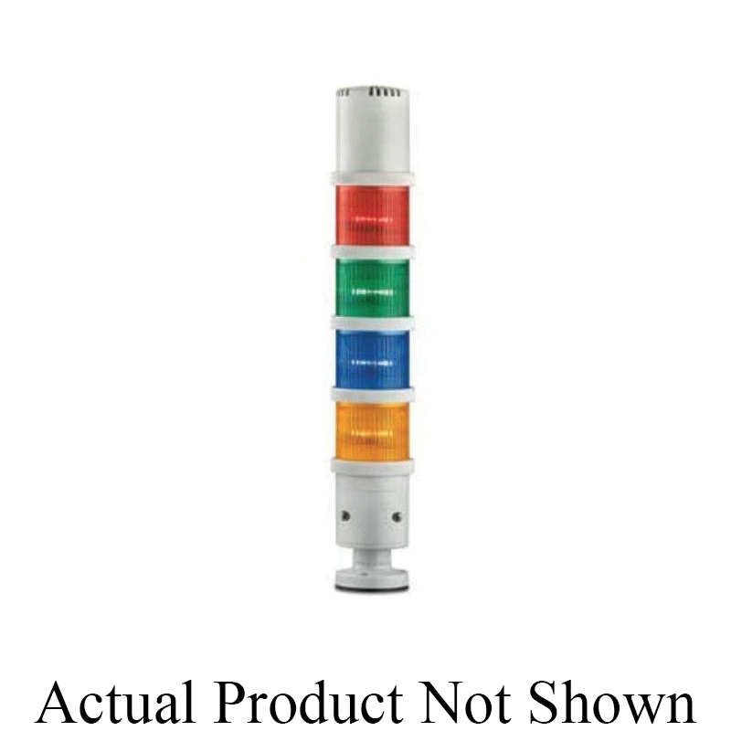 Edwards Signaling StackLight™ 270LEDMG120A Multi-Mode Stack Light Module With Gray Ring, 120 V AC, LED Lamp, 2.953 in Dia, Surface Mount, Green