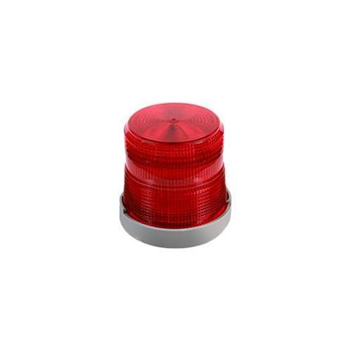 Edwards Signaling AdaptaBeacon® 48SINR-N5-25WH Mid Size Weatherproof Steady-On Beacon, 120 V AC, Incandescent Lamp, 4-9/32 in Dia, Versatile Mounting, Red, Specifications Met: UL 1638, cUL Listed