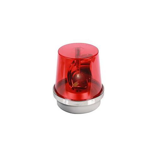 Edwards Signaling AdaptaBeacon® 52R-R5 Rotating Beacon, 240 V AC, Incandescent Lamp, 6 in Dia, Surface Mount, Red