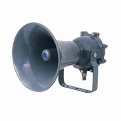 Edwards Signaling SIREN 5523M-Y6 Titan Class Electronic Explosionproof Siren, 120 to 240 V AC, 0.26 A, 115/105 dB, Screw Mounting, Specifications Met: Class I, Div 1, 2, Groups B, C, D UL Listed, Gray